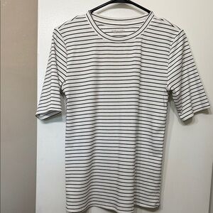 Simply Vera Vera Wang Black and White Striped Tee